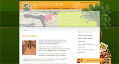 Desktop Screenshot of masszazsoazis.hu