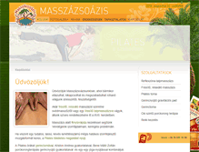 Tablet Screenshot of masszazsoazis.hu
